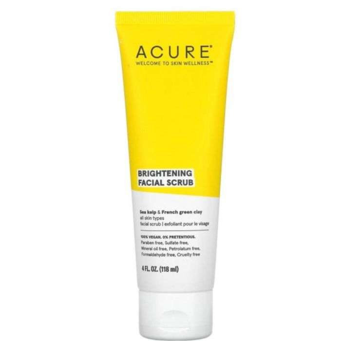 acure acure exfoliant pour le visage 118 ml gommages visage