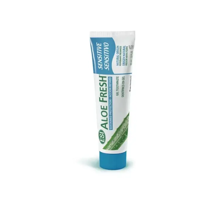 aloe fresh dentifrice menthe fraicheur sensitive pour les gensives et les dents sensibles 100 ml