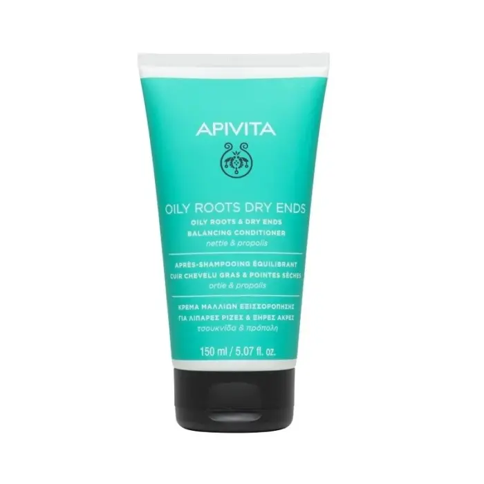 apivita apres shampoing pour racines grasses et pointes seches150ml