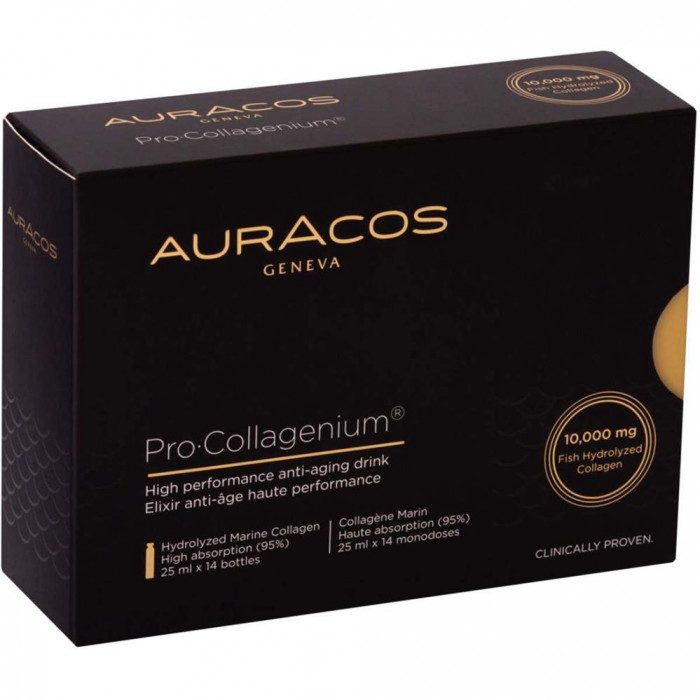 auracos geneva auracos pro collagenium 14 ampoules buvables complements anti age