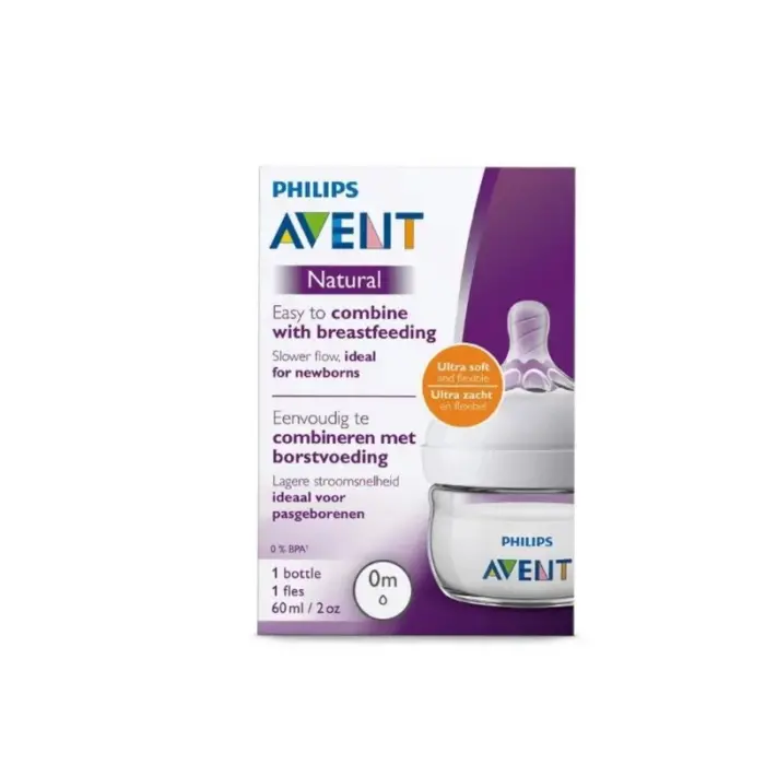 avent biberon natural 0m 60ml scf03917 single