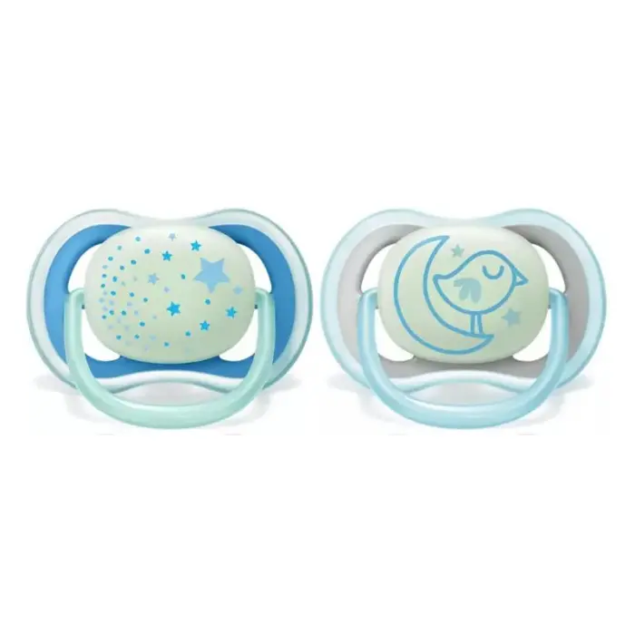avent sucette ultra air night 6 18 mois garcon