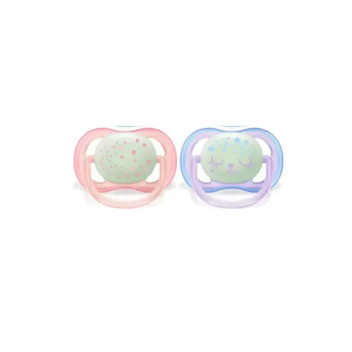 avent sucettes ultra air night 0 6m fille scf37610