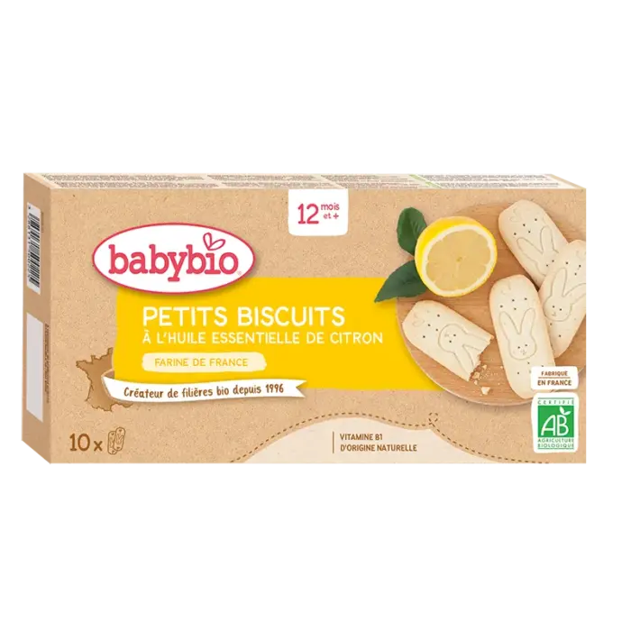 babybio petits biscuits a lhuile essentielle de citron x10