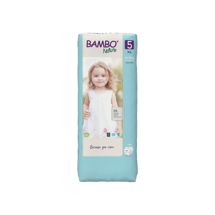 bambo nature bambo nature couches bebe 5 xl 12 18kg 44 unites couches