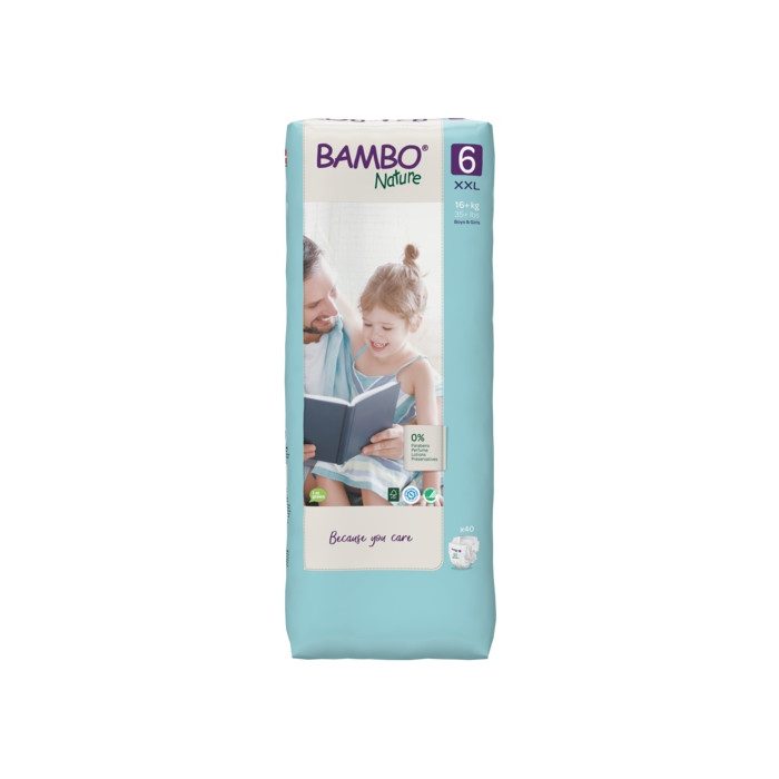 bambo nature bambo nature couches bebe 6xxl 16 kg 40 unites couches
