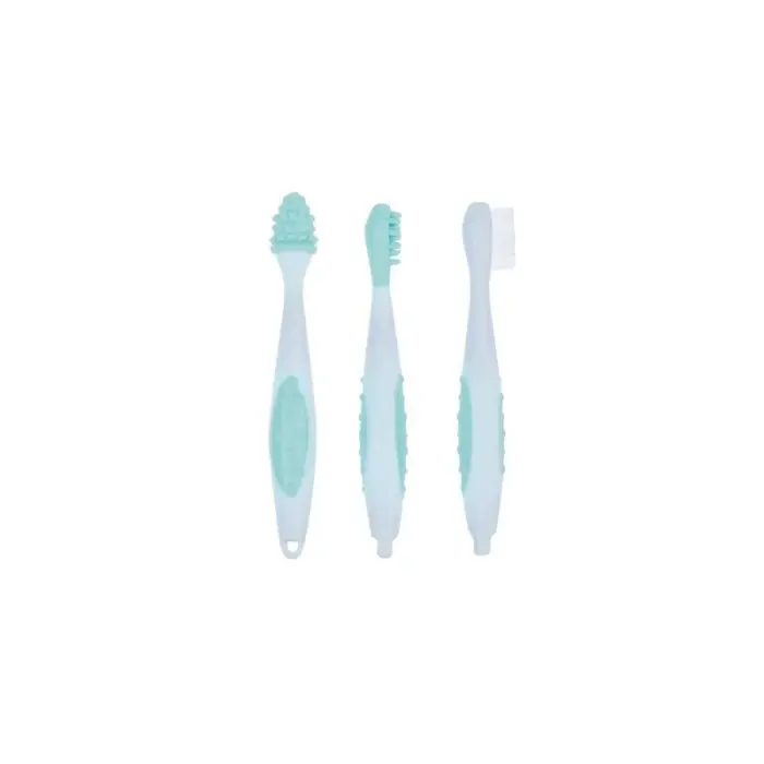 bebe confort set de 3 brosses a dents etui 0 36 mois