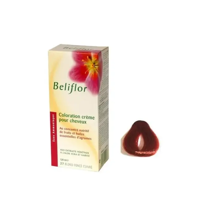 beliflor unidose n 27 blond fonce cuivre 120ml