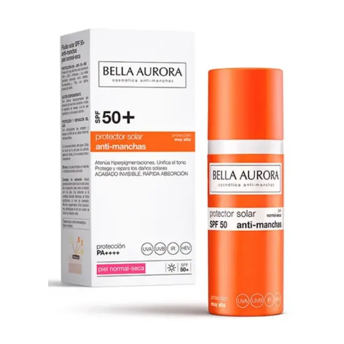 bella aurora fluide solaire anti tache spf 50 50ml