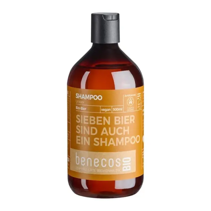 benecos bio shampoing mixte biere 500 ml