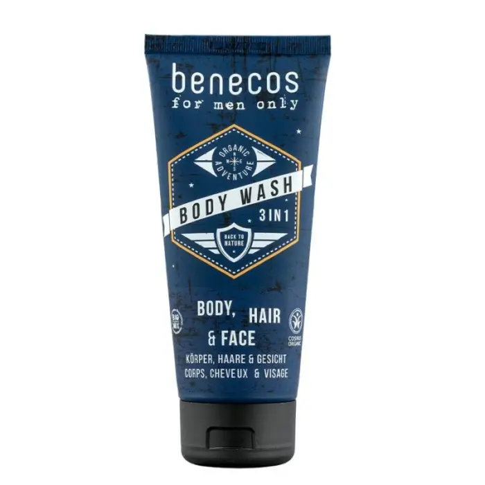 benecos for men only gel douche 3en1 200ml