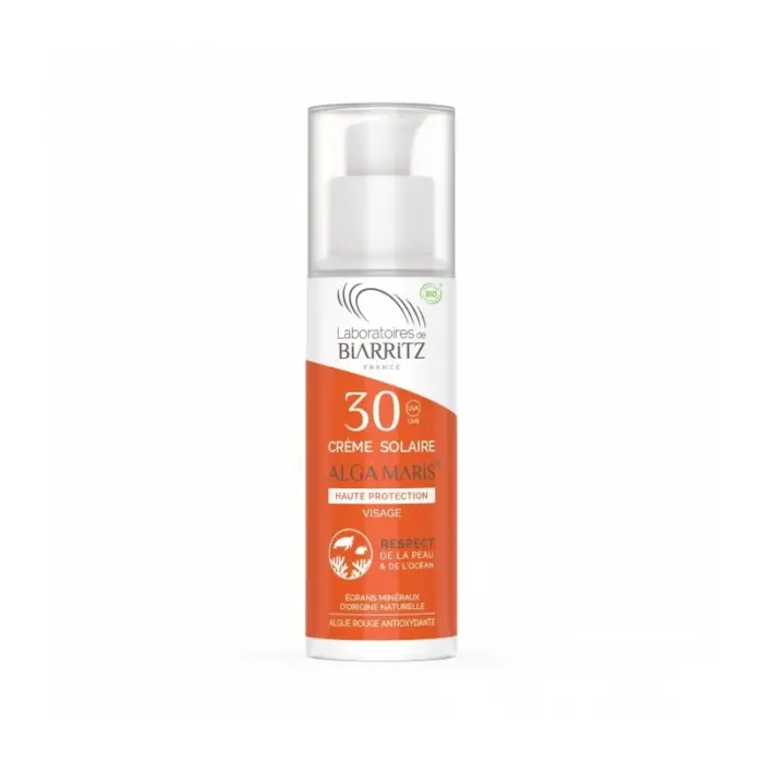 biarritz algamaris creme solaire visage spf30