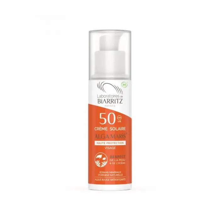 biarritz algamaris creme solaire visage spf50