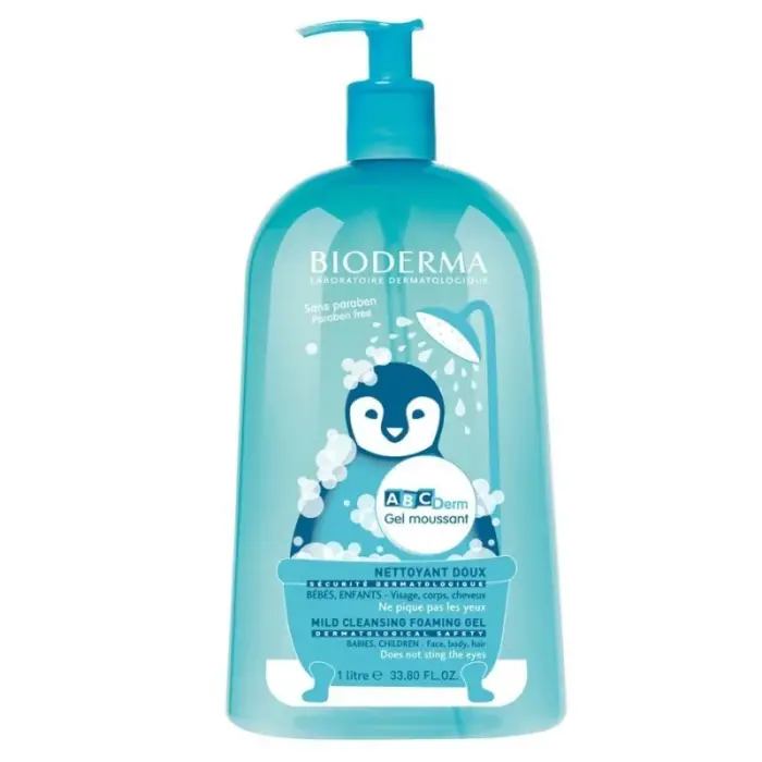 bioderma abcderm gel moussant 1l