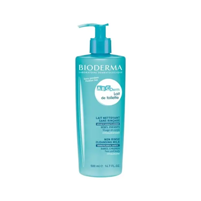 bioderma abcderm lait de toilette sans rincage 500 ml