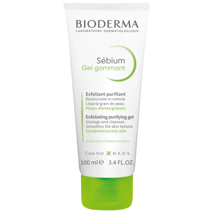 bioderma sebium gel gommant purifiant 100ml desincruste et nettoie