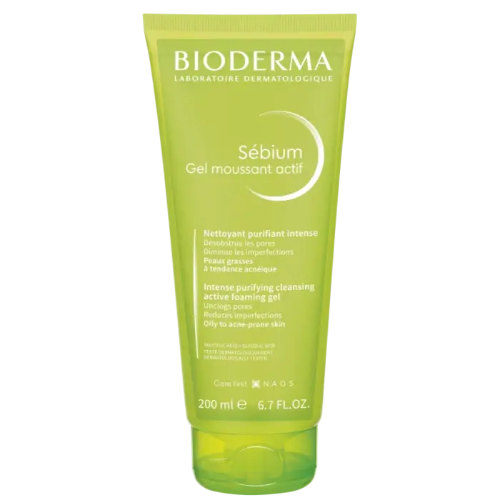 bioderma sebium gel moussant actif 200ml