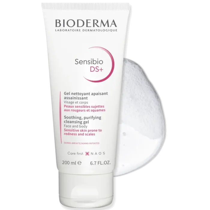 bioderma sensibio ds gel nettoyant apaisant 200ml visage et corps