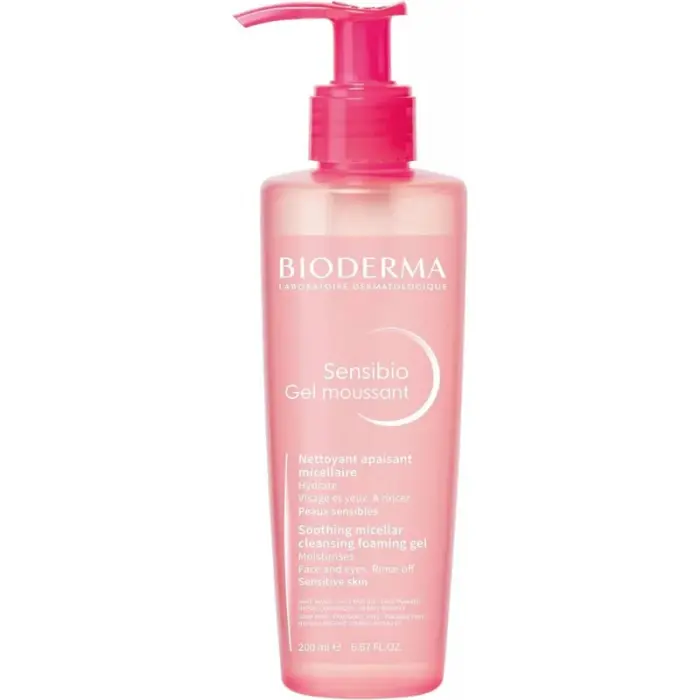 bioderma sensibio gel moussant nettoyant douceur peaux sensibles 200 ml