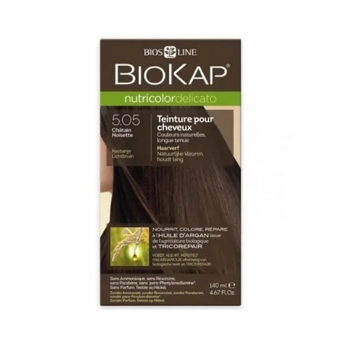 biokap nutricolor delicato 505 chatain noisette