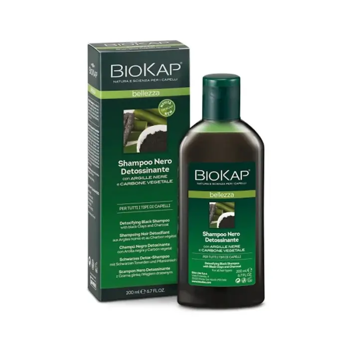 biokap shampoing noir detoxifiant belleza 200 ml