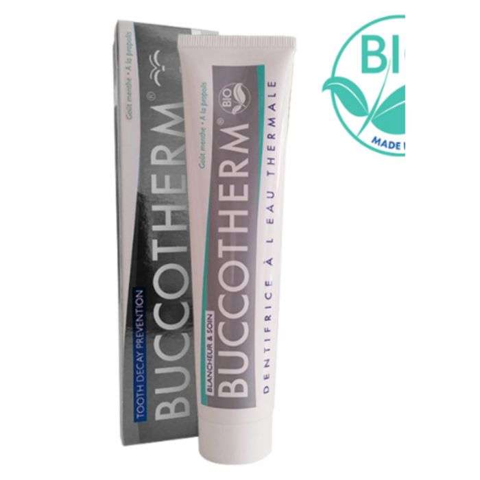 buccotherm buccotherm dentifrice blancheur et soin gout menthe 75 ml dentifrices blanchisseur