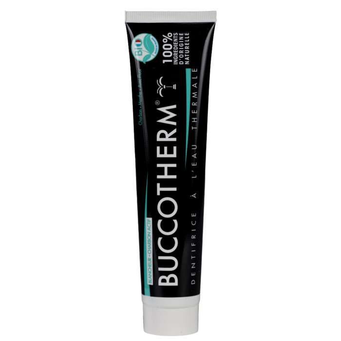 buccotherm dentifrice blancheur charbon noir 75 ml