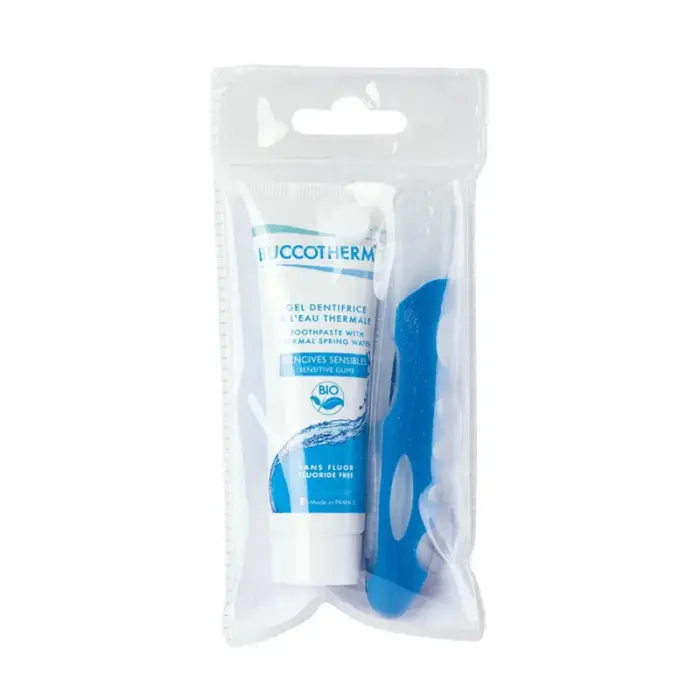 buccotherm gel dentifrice gencives sensibles bio sans fluor 75 m avec brosse adents