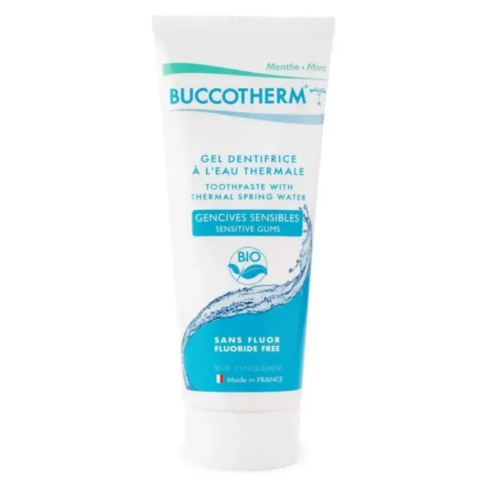 buccotherm gel dentifrice gencives sensibles sans fluor certifie bio 75ml