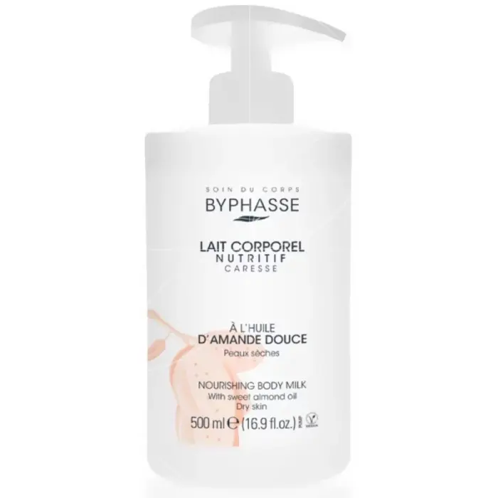 byphasse lait corporel nutritif a l huile d amande douce 500ml