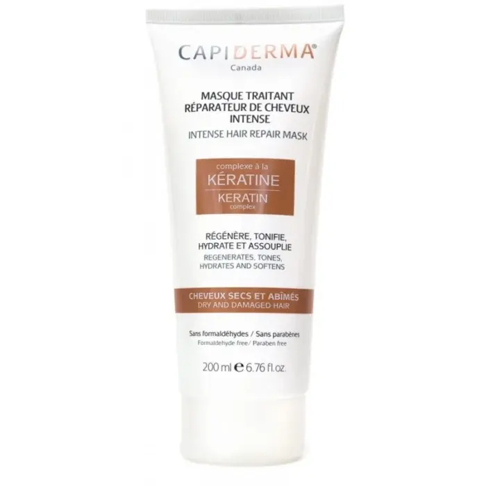 capiderma masque traitant reparateur de cheveux intensif 200ml