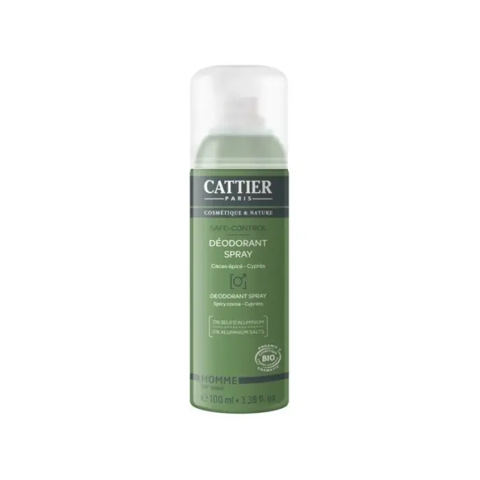 cattier deodorant spray safe control 100ml