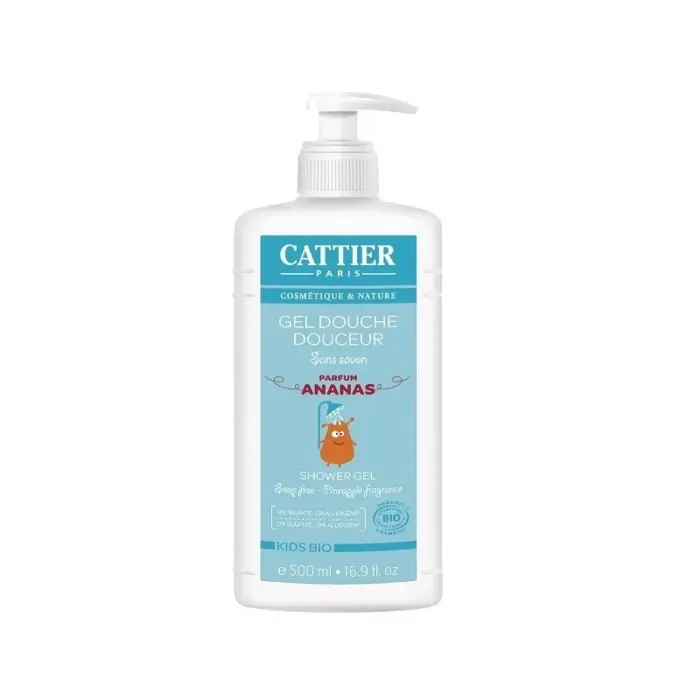 cattier gel douche douceur ananas sans savon 500ml