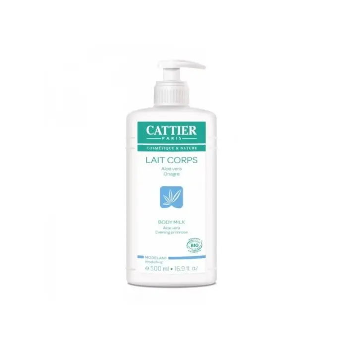cattier lait corps modelant aloe vera onagre 500ml