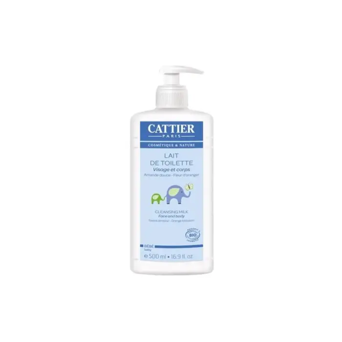 cattier lait de toilette bebe bio 500 ml