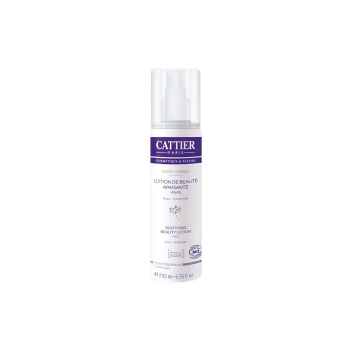 cattier lotion de beaute apaisante sans alcool 200ml