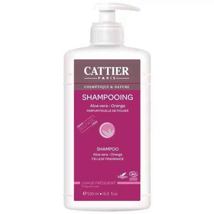 cattier shampooing daloe vera et orange 500ml