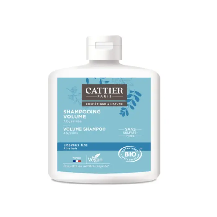 cattier shampooing volume 0 sulfate cheveux fins 250 ml