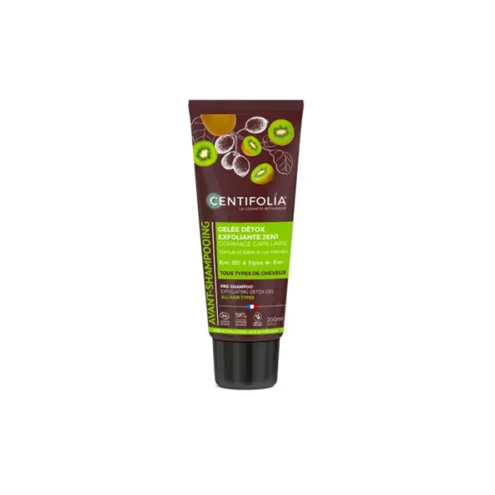 centifolia avant shampoing gelee detox exfoliante gommage capillaire 2en1 200ml