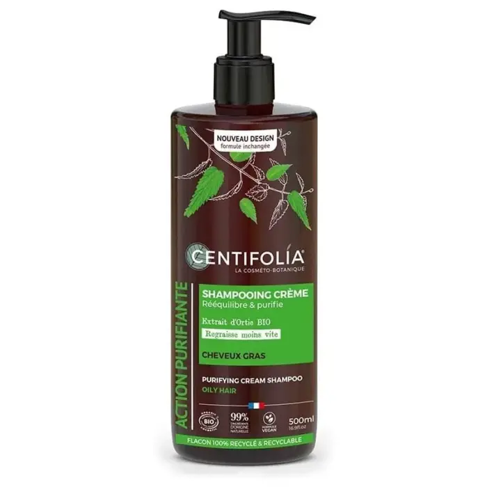 centifolia shampoing creme purifiant cheveux gras 500ml