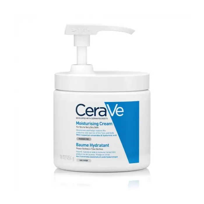 cerave baume hydratant avec pompe 454 g