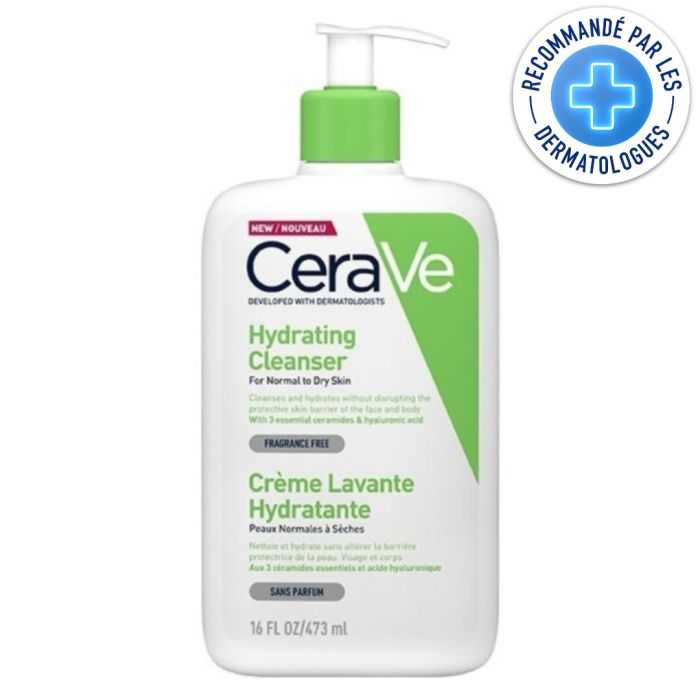 cerave cerave creme lavante hydratante 473 ml nettoyants visage