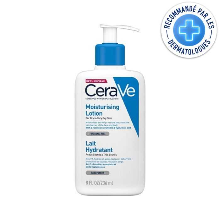 cerave cerave lait hydratant peaux seches a tres seches 236 ml cremes jour
