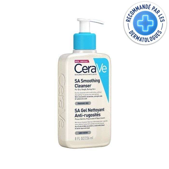 cerave cerave sa gel nettoyant anti rugosites 236ml soins anti rougeurs