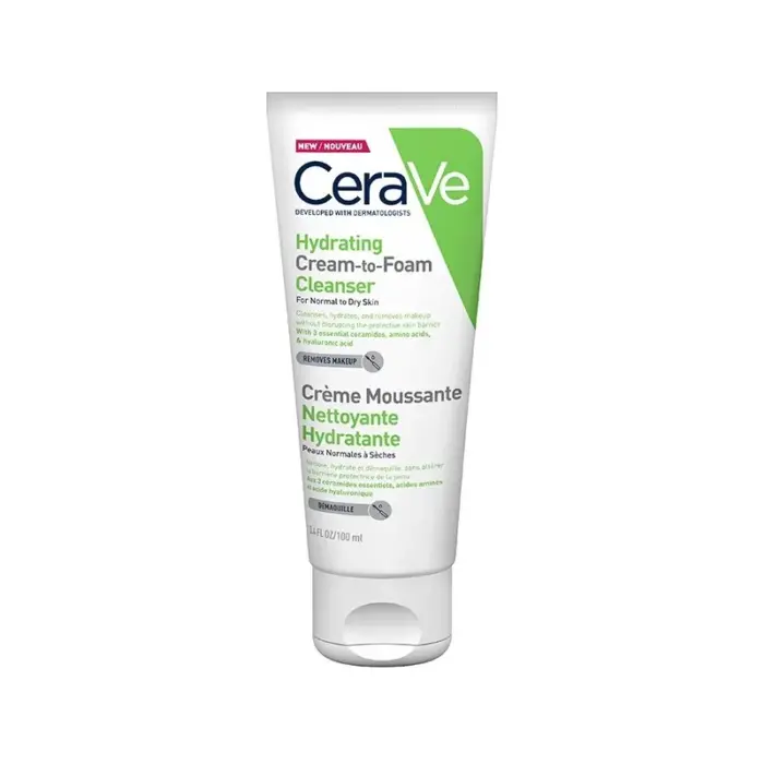 cerave creme moussante nettoyante hydratante 100 ml pns