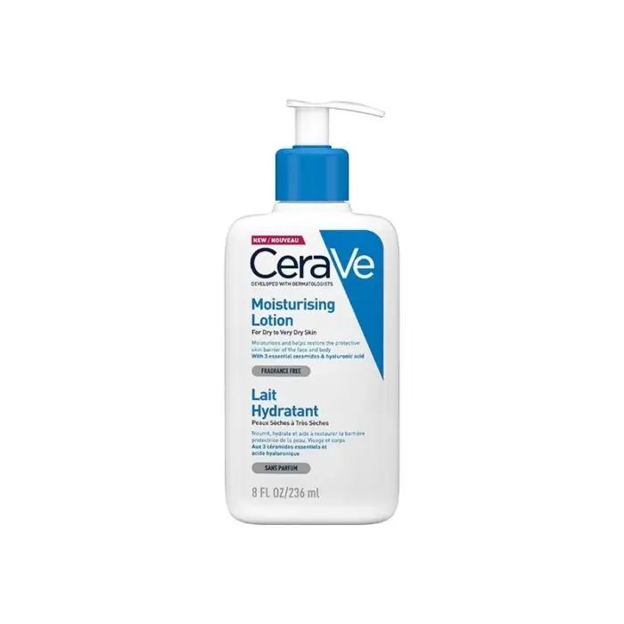 cerave lait hydratant peaux seches a tres seches 236ml