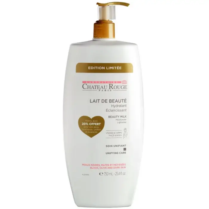 chateau rouge lait de beaute eclaircissant 750ml