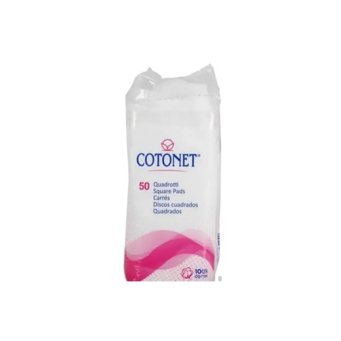 cotonet coton carres 50 pieces