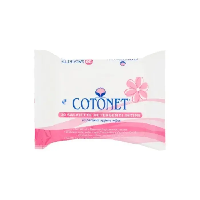 cotonet lingettes intimes 20 salviettes