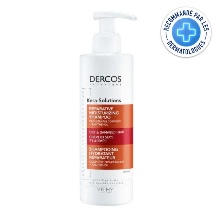 dercos vichy dercos kera solutions shampoing reconstituant 250 ml shampoing cheveux colores
